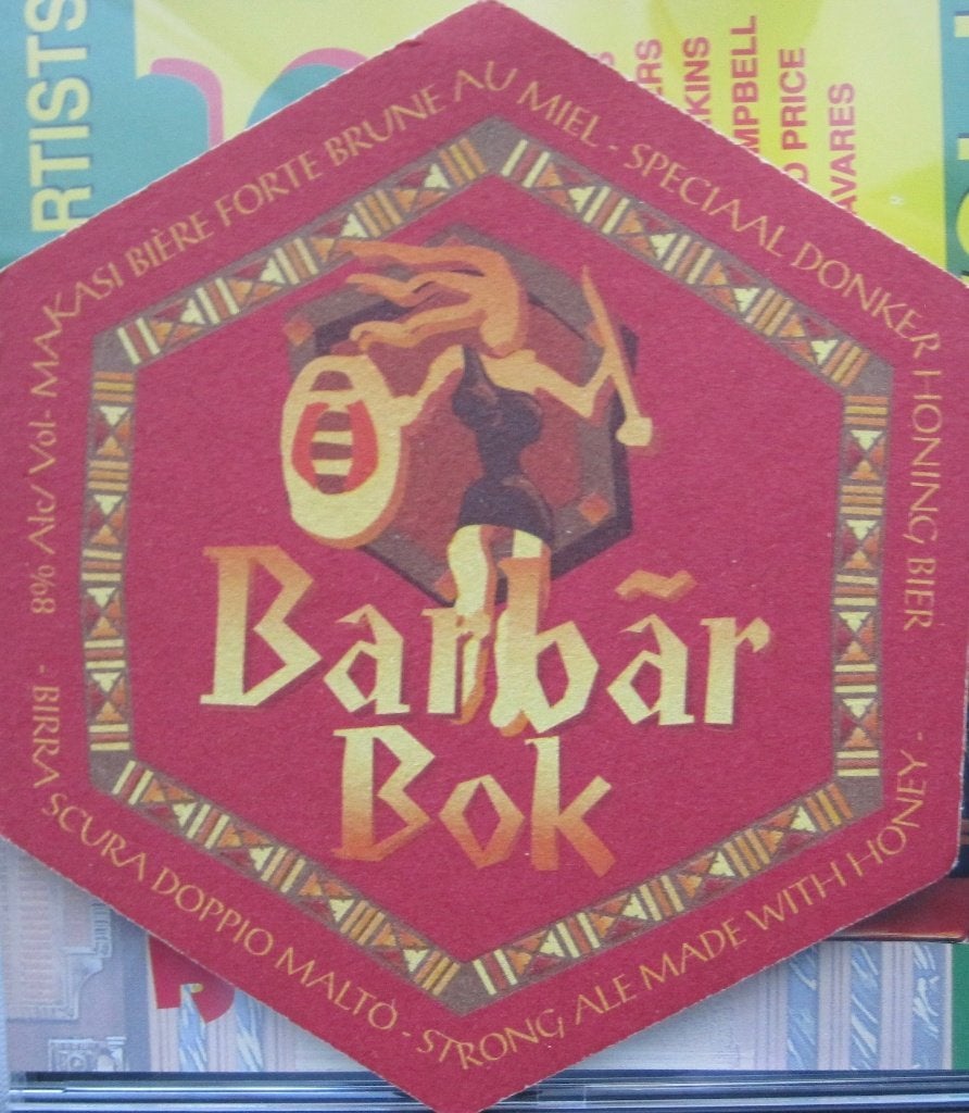 bierviltje van Barbar bokbier, Verzamelen, Ophalen of Verzenden, Zo goed als nieuw, Viltje(s), Overige merken
