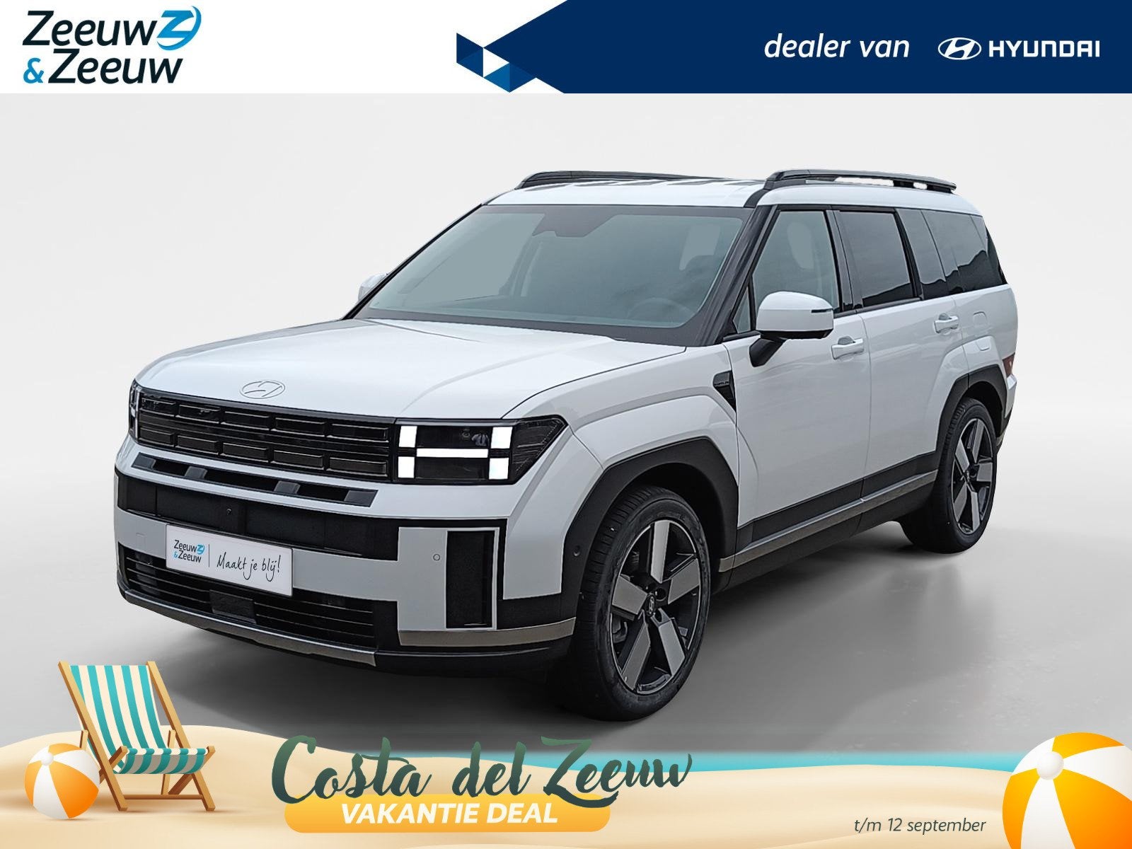 Hyundai Santa Fe 1.6 T-GDI PHEV Premium Pro 4WD 7p Uit voorr, Auto's, Automaat, 12 maanden, Euro 6, 4 cilinders