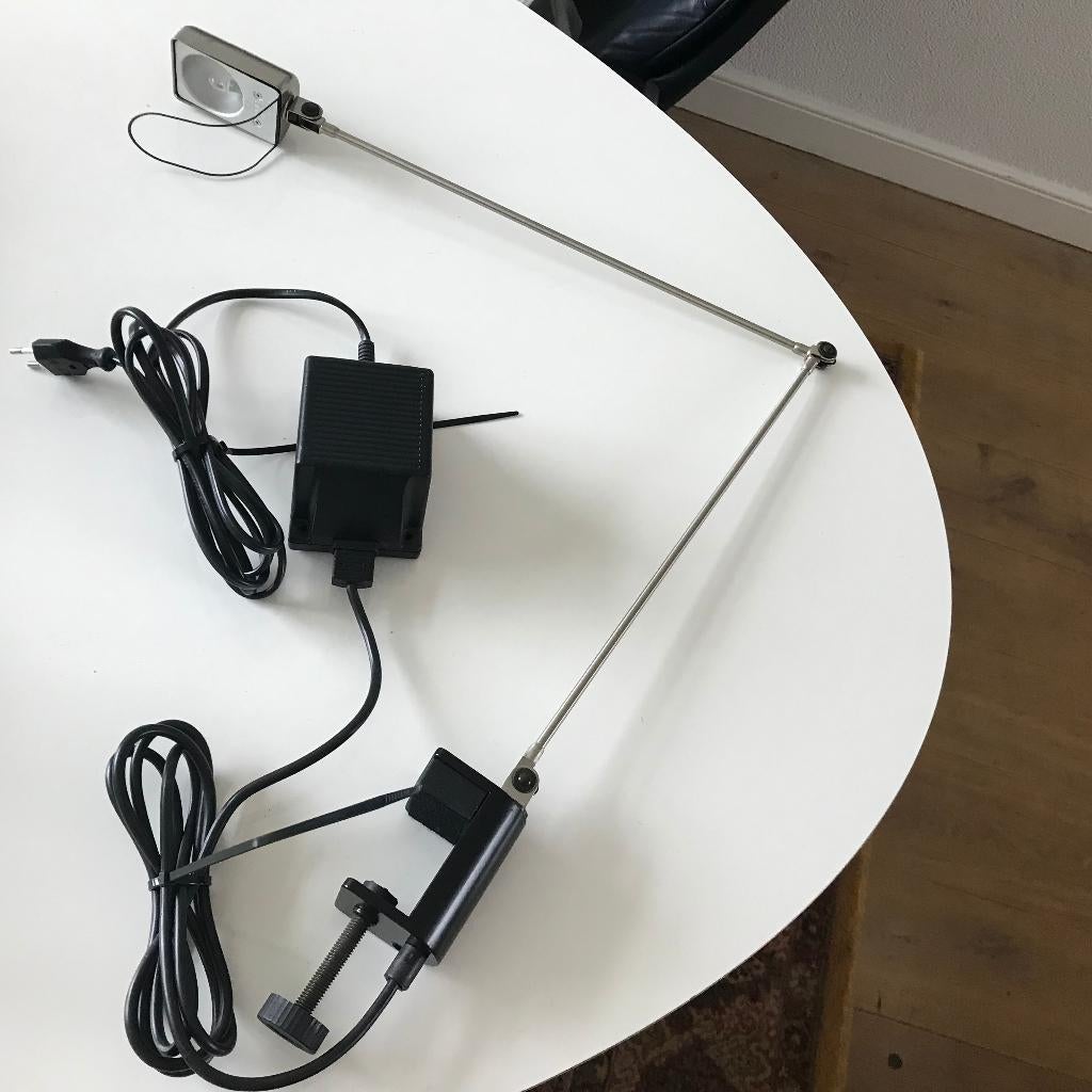Vintage Lumina Italia Cloe Morsetto lamp tafellamp klemlamp, Ophalen of Verzenden, Zo goed als nieuw, Nvt, 150 tot 200 cm