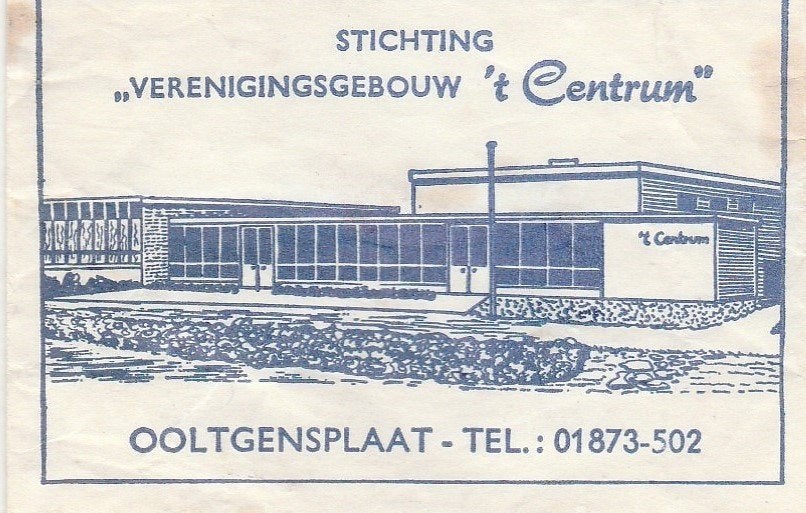 't Centrum Ooltgensplaat - stichting verenigingsgebouw, Verzamelen, Ophalen of Verzenden