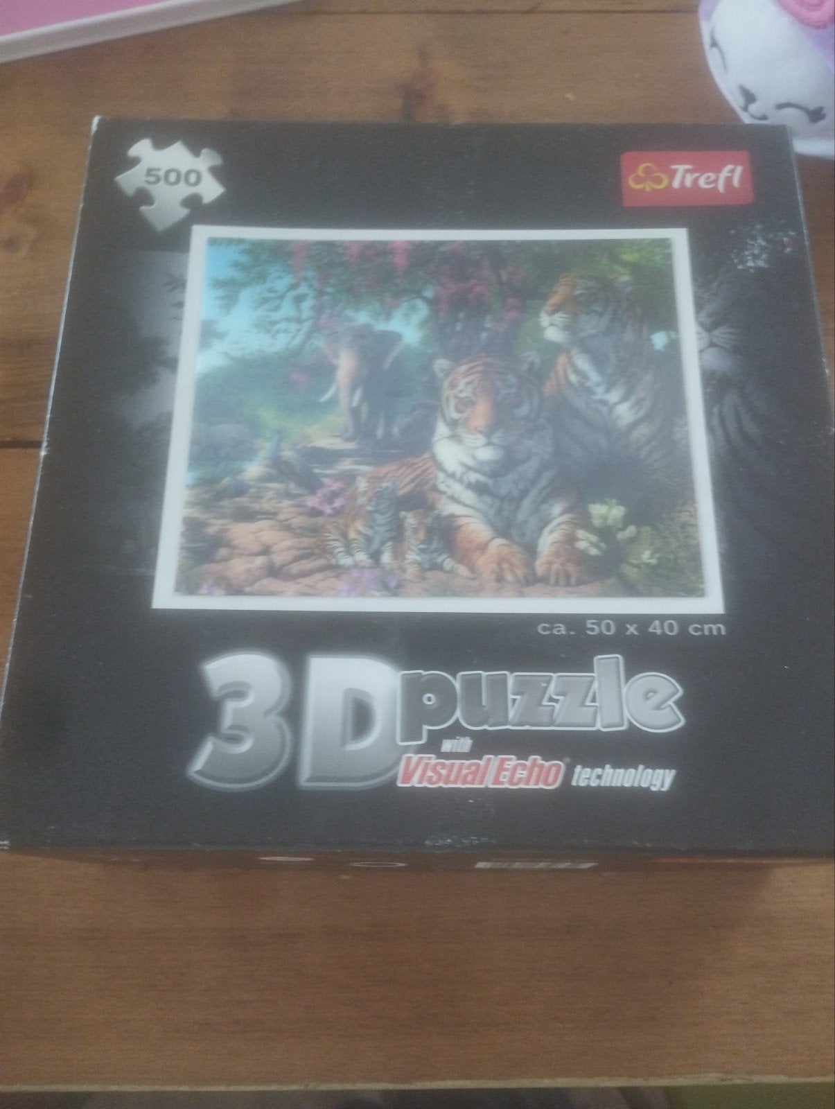 Trefl 3D Puzzel Tijgers 500 stukjes Visual Echo, Hobby en Vrije tijd, Ophalen, 500 t/m 1500 stukjes, Gebruikt, Rubik's of 3D-puzzel