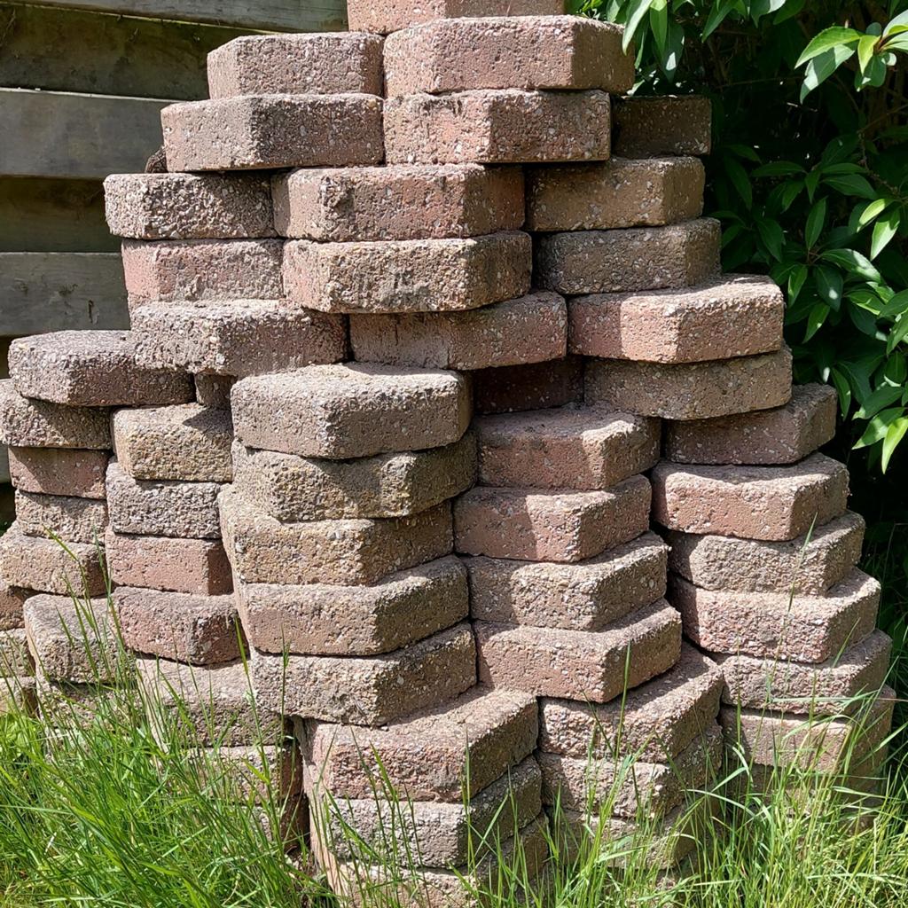 Zeskantige terrastegels, Ophalen, Gebruikt, 5 tot 10 m², Beton