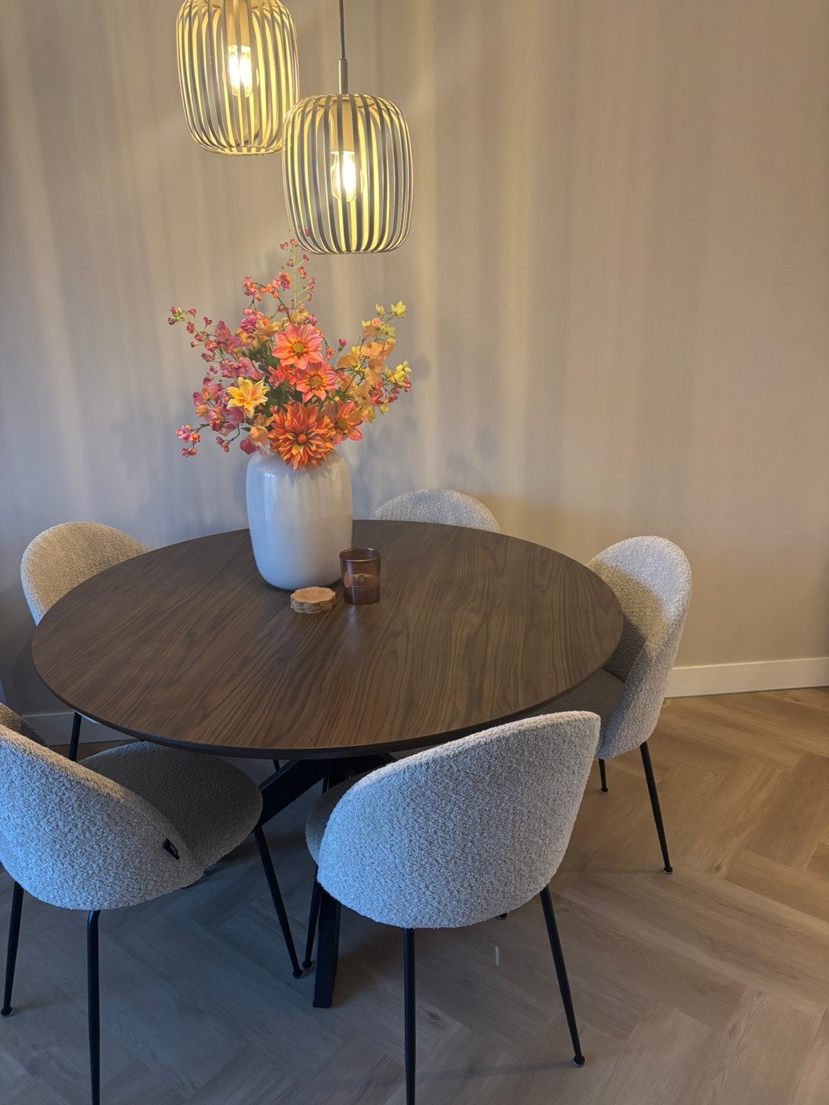 Eettafel met 6 stoelen – zo goed als nieuw!, Ophalen, Zo goed als nieuw, Vijf, Zes of meer stoelen