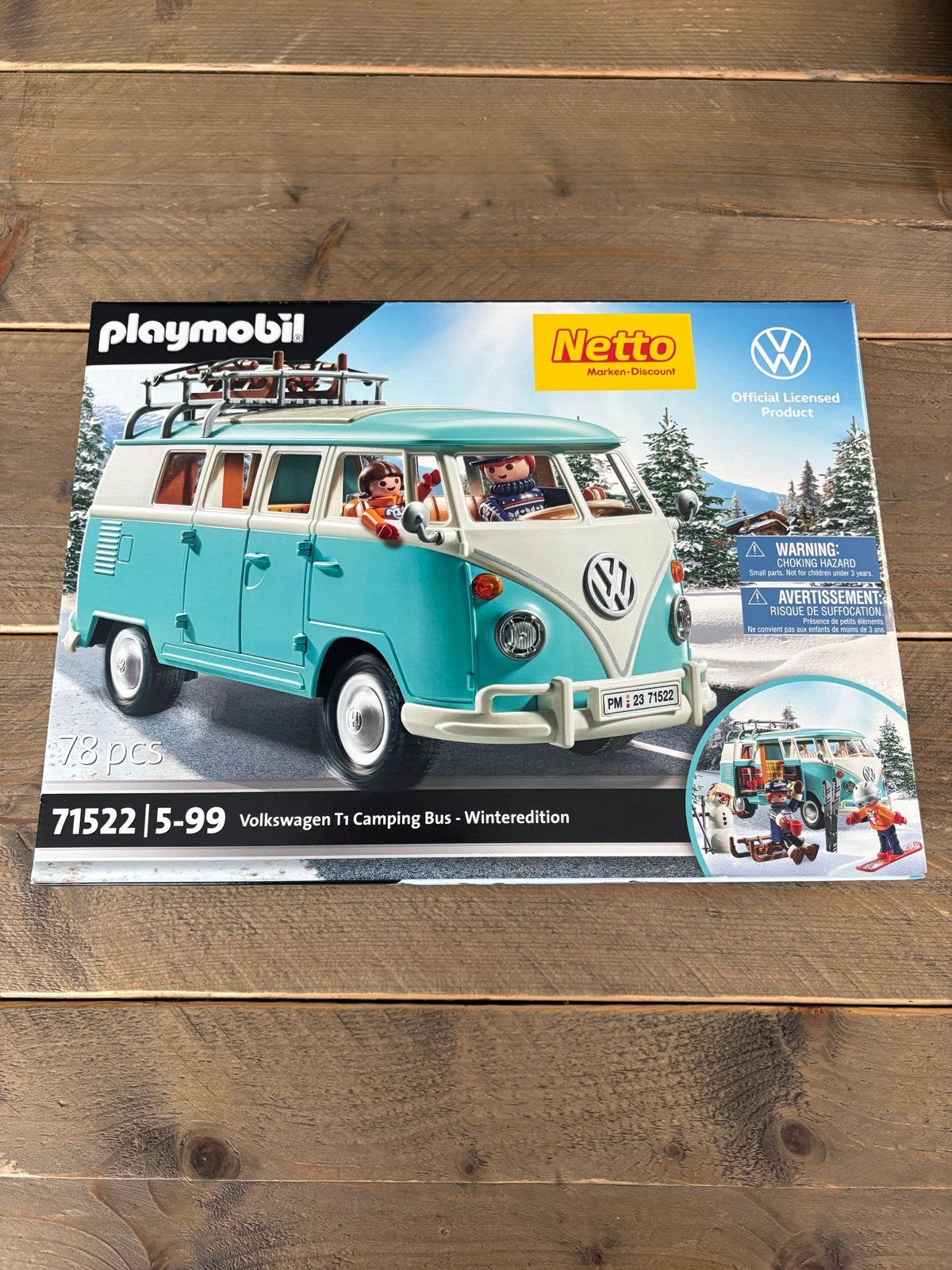 Playmobil Volkswagen T1 Camping Bus - Wintereditie (71522), Kinderen en Baby's, Complete set, Voertuig, Nieuw, Ophalen of Verzenden