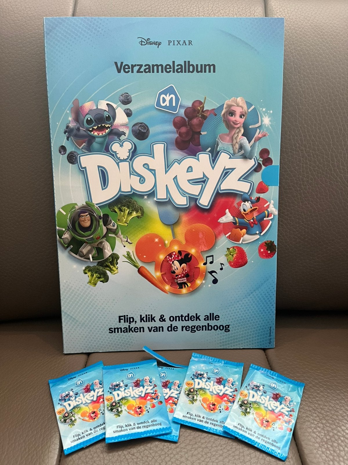 Albert Heijn Diskeyz album met 5 diskeyz nieuw, Albert Heijn, Ophalen of Verzenden