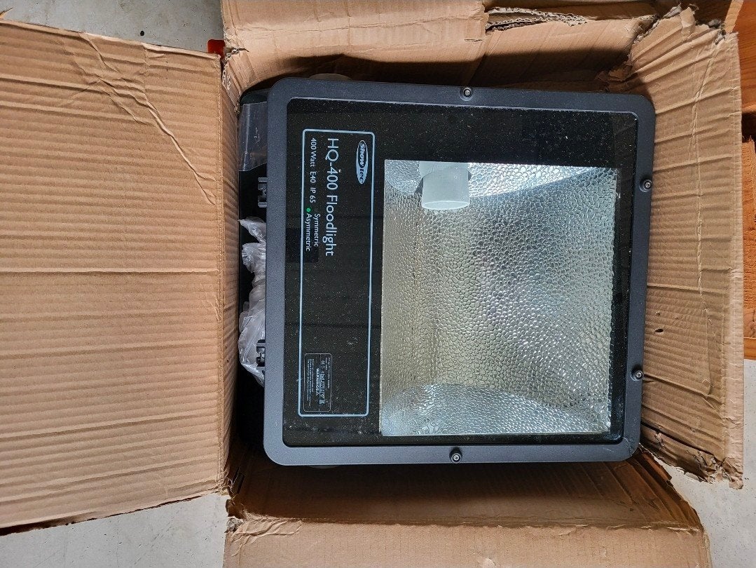 Showtec HQ-400 Floodlight 400 Watt E40 IP65 (zonder lamp), Ophalen of Verzenden, Gebruikt, 200 tot 500 watt, Armatuur