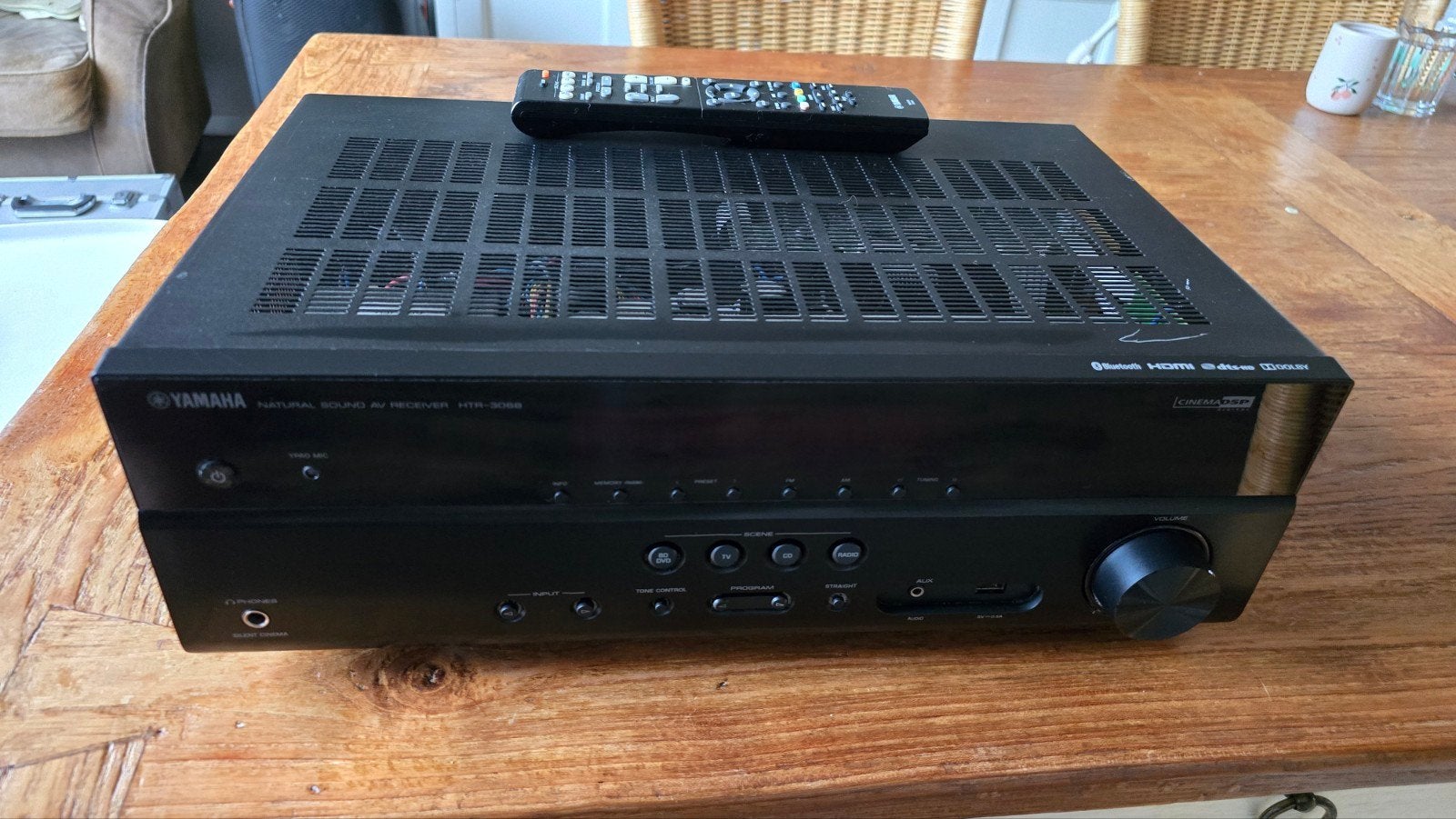 Yamaha AV Receiver HTR-3068, Ophalen, Zo goed als nieuw, 120 watt of meer, Yamaha
