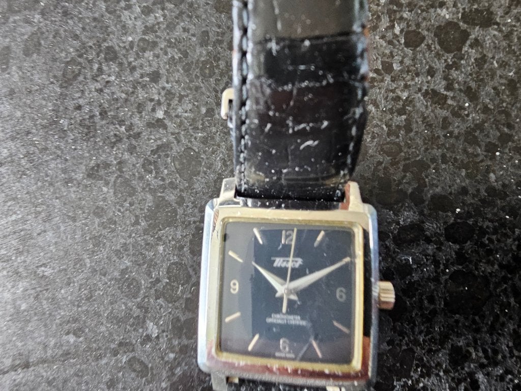 Tissot Heritage horloge slechts 1 van op de wereld, Leer, Staal, Polshorloge, Zo goed als nieuw