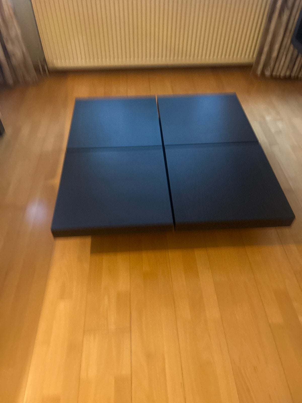 Japanse lage tafel - Donkerbruin, vierkant Gratis ophalen, Huis en Inrichting, Ophalen, Gebruikt, 100 tot 150 cm, Vierkant