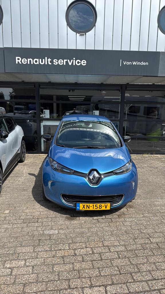 Renault ZOE E 2016 Blauw huur batterijen, Auto's, Renault, Stof, 1402 kg, Dealer onderhouden, ZOE