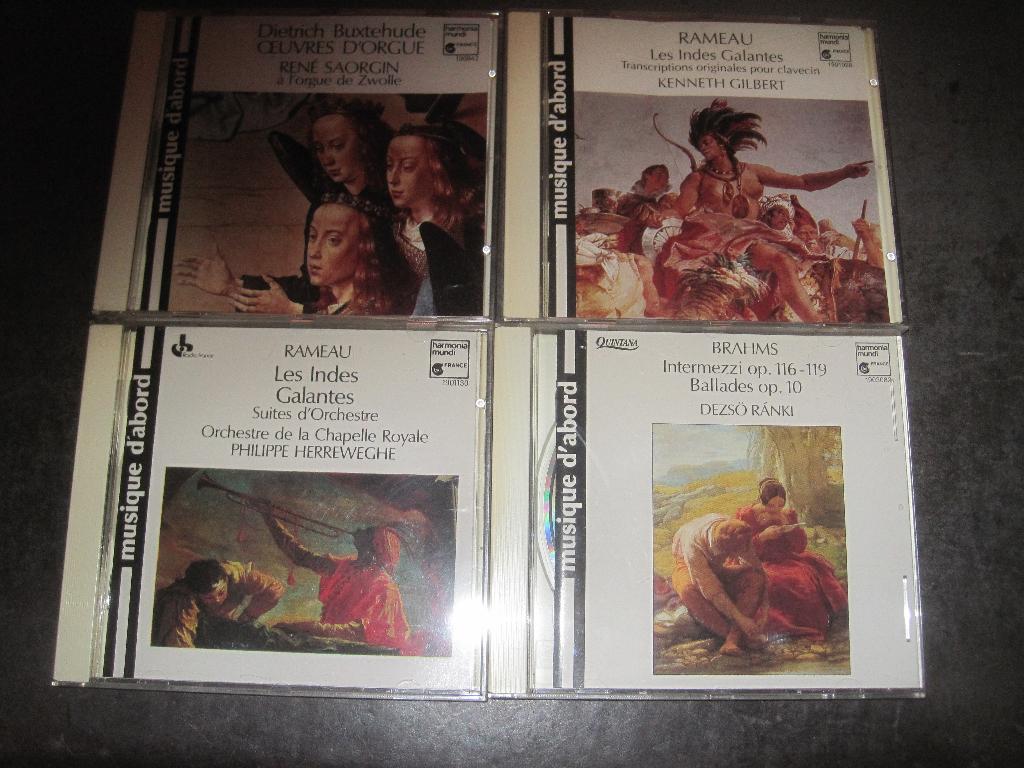 Rameau Buxtehude Brahms Rameau 4x CD Harmonia Mundi, Ophalen, Classicisme, Zo goed als nieuw, Kamermuziek