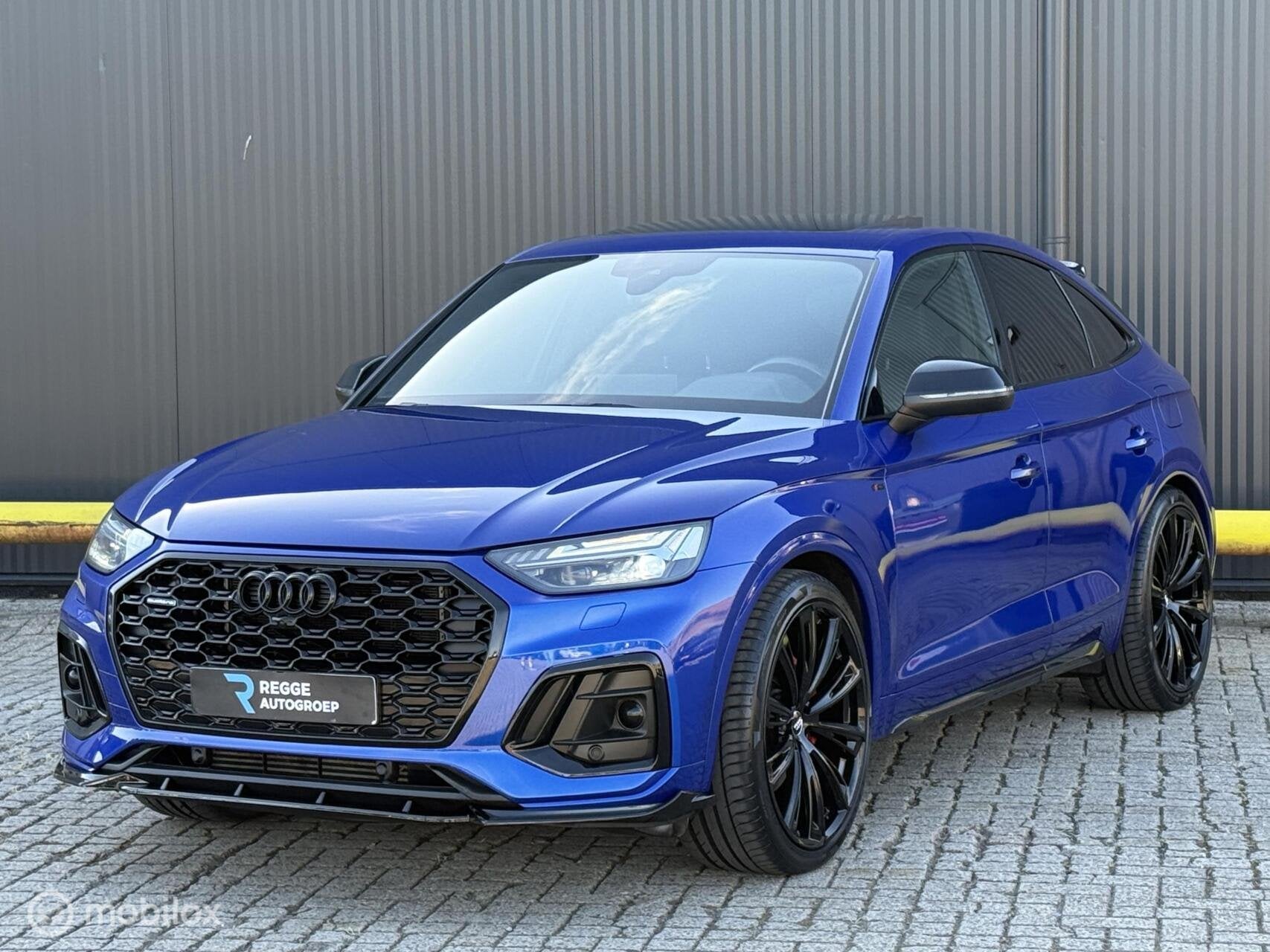 Audi Q5 Sportback 55 TFSI e S-Line SQ5 | PANORAMADAK | 22INC, Auto's, Audi, Automaat, Gebruikt, Euro 6, Blauw