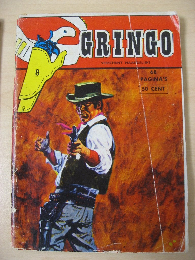 Gringo. Nr 8. Jacht op een moordenaar., Eén stripboek, Ophalen of Verzenden