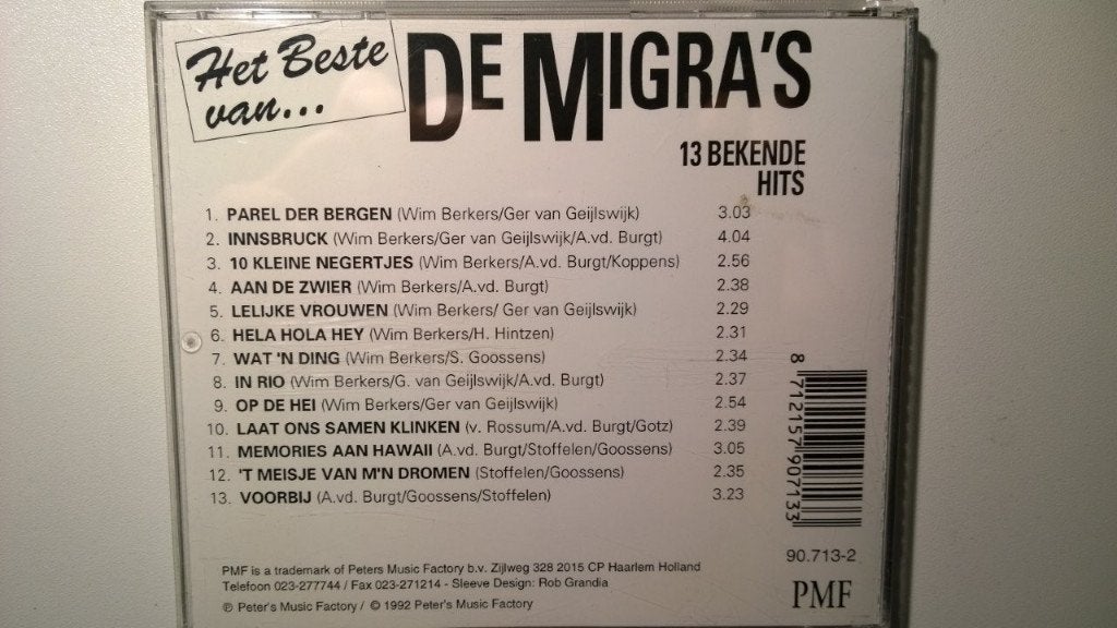 De Migra's - Het Beste Van, Ophalen of Verzenden, Zo goed als nieuw, Levenslied of Smartlap, Album