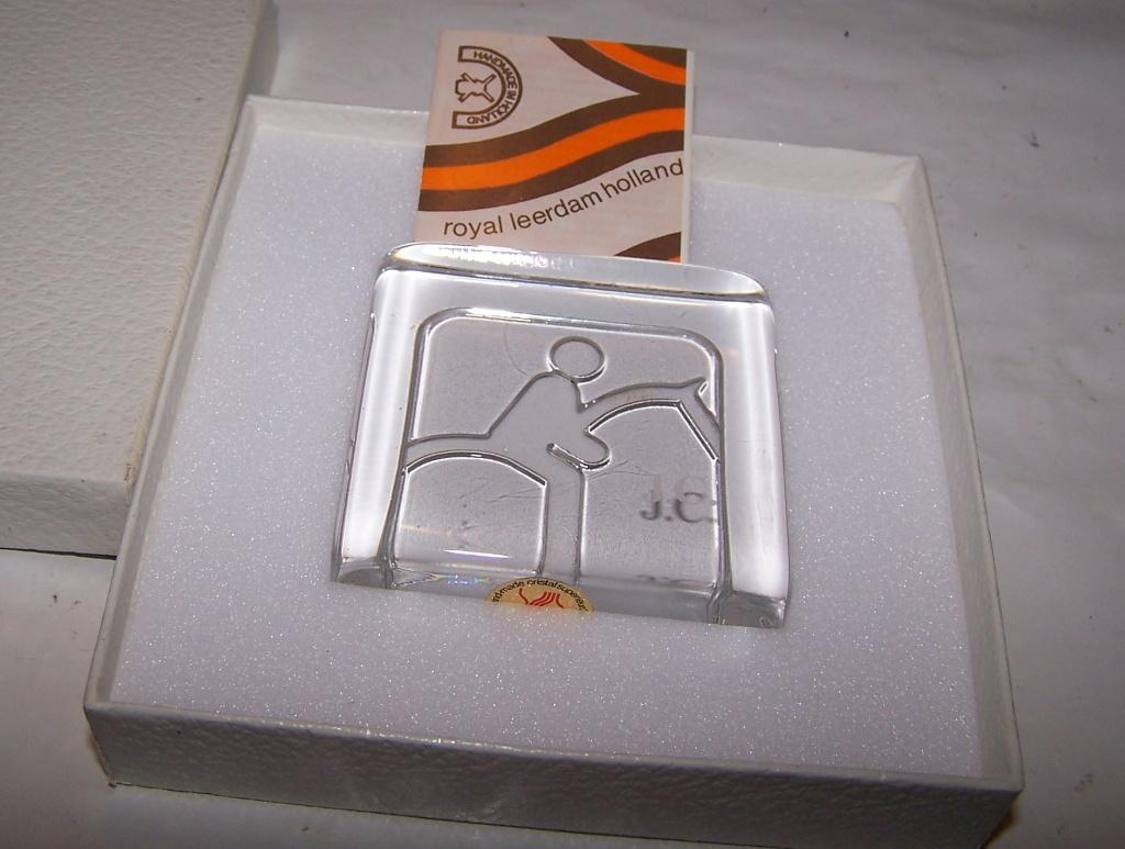 Prachtige Royal Leerdam kristallen plaquette in doos. Nieuw., Ophalen of Verzenden, Nieuw, Overige materialen, Overige typen