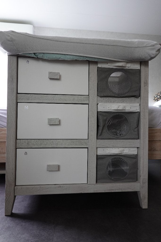 The Wood Factory (TWF) Babykamer Nice Commode, Ophalen, Gebruikt, 50 tot 70 cm, 75 tot 100 cm