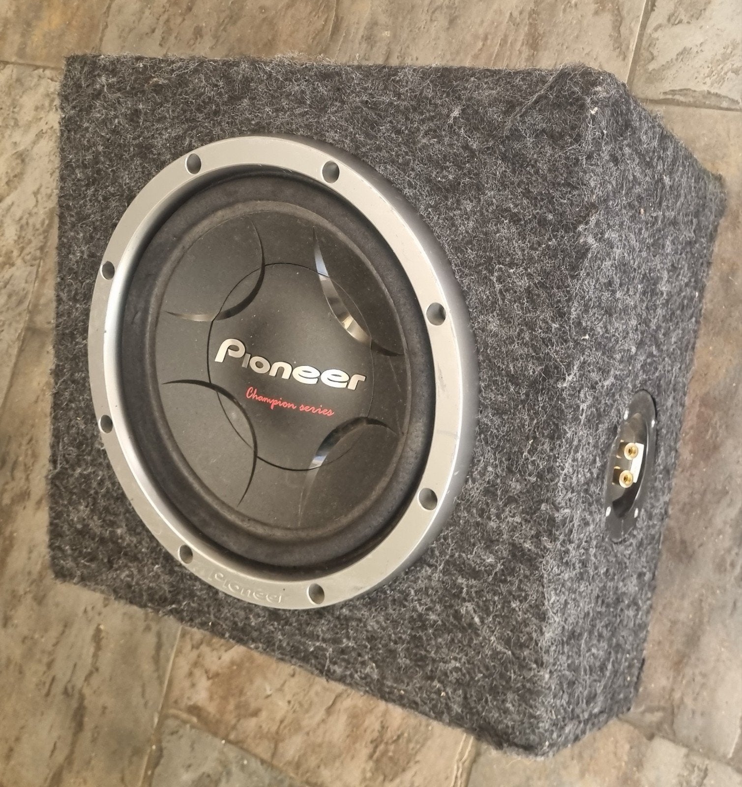 Pioneer Subwoofer in Custom Behuizing, Ophalen, Gebruikt