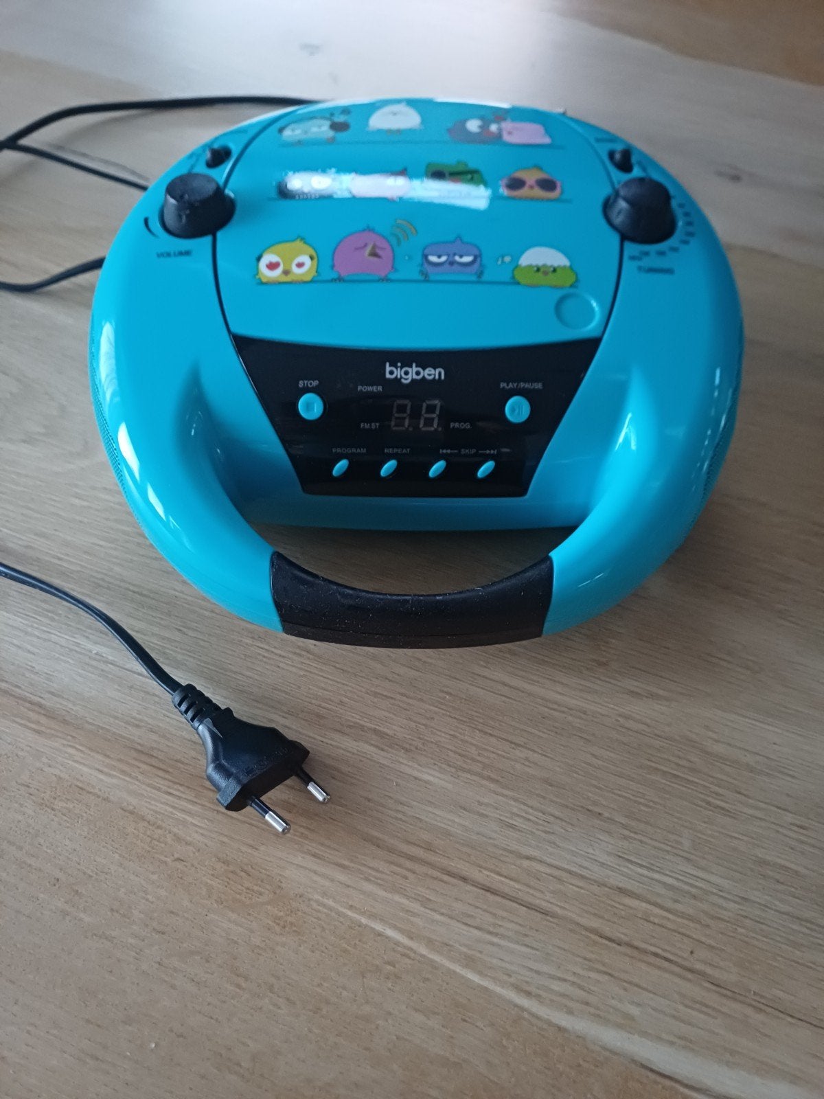 Bigben draagbare CD-speler met radio - turquoise, Audio, Tv en Foto, Cd-spelers, Ophalen, Gebruikt, Overige merken, Draagbaar