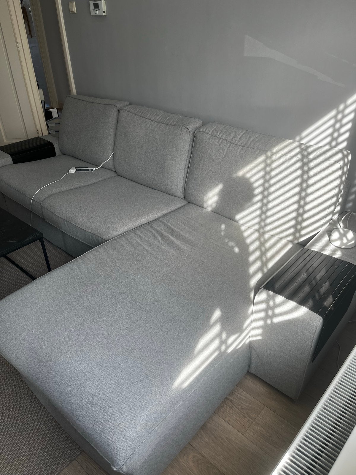 Ikea Kivik hoekbank met chaise longue, Ophalen, 250 tot 300 cm, Gebruikt, Hoekbank