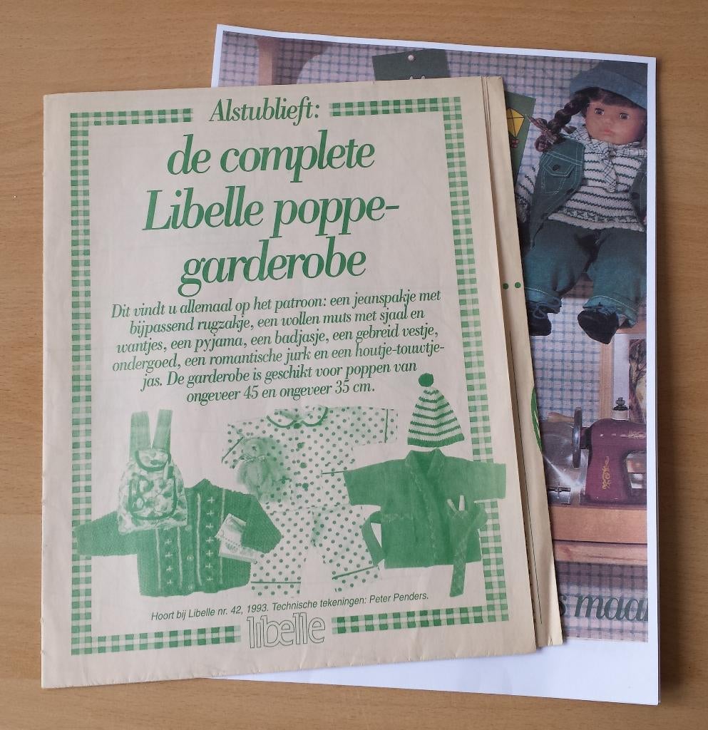 Libelle Poppegarderobe Patroon - Libelle nr.42 - 1993, Overige merken, Kind, Ophalen of Verzenden, Libelle