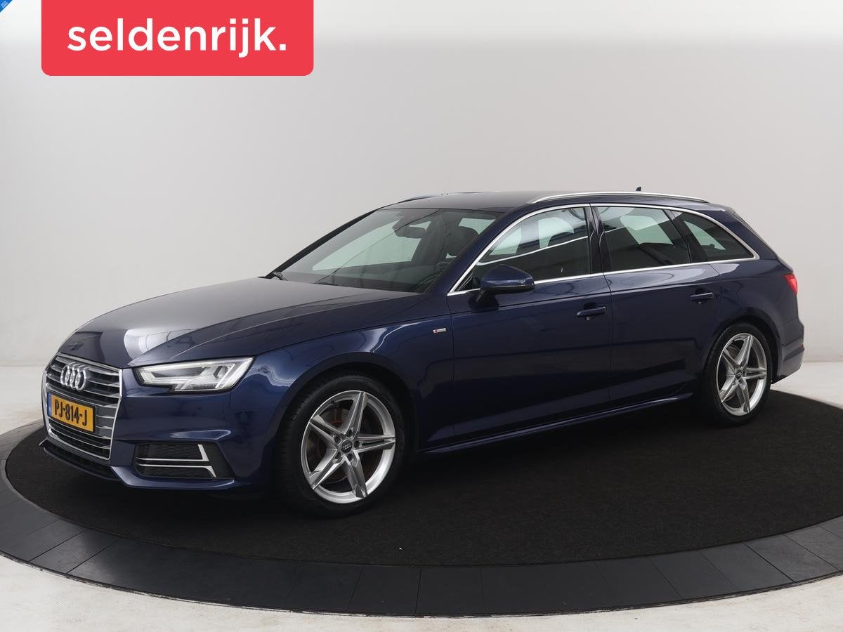 Audi A4 Avant 1.4 TFSI Sport S line edition | Half leder | C, Auto's, Gebruikt, 150 pk, Blauw, Origineel Nederlands