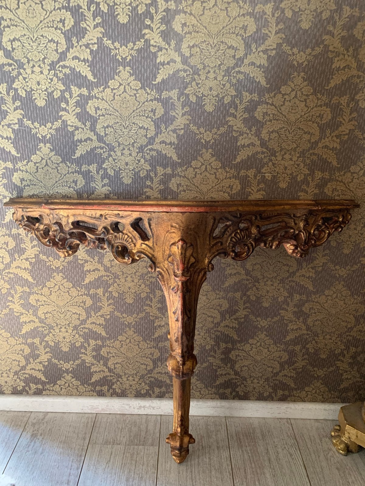 Antiek Houten Console Tafeltje - Bois Doré barok, Ophalen of Verzenden