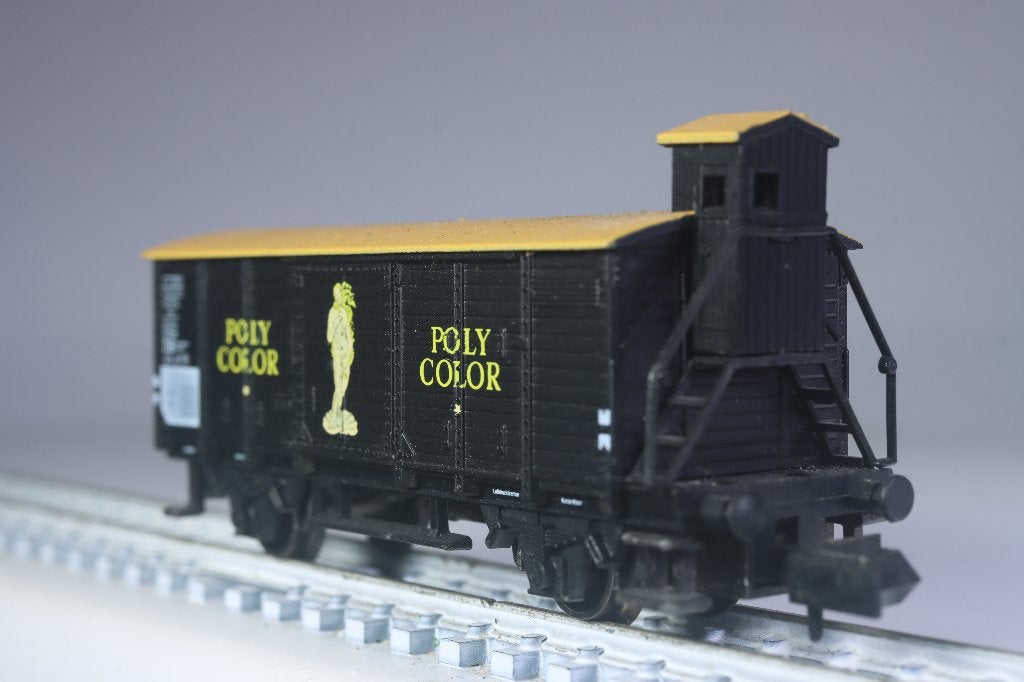 Goederenwagon type G10,  Poly Color, zwart, DB, Arnold, Gelijkstroom, Wagon, Ophalen of Verzenden