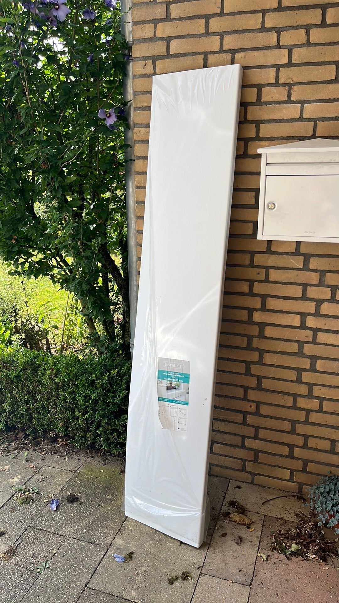 Kunststof overzetvensterbank 55x380x1940 mm, Ophalen, Minder dan 80 cm, Overige typen, Zo goed als nieuw