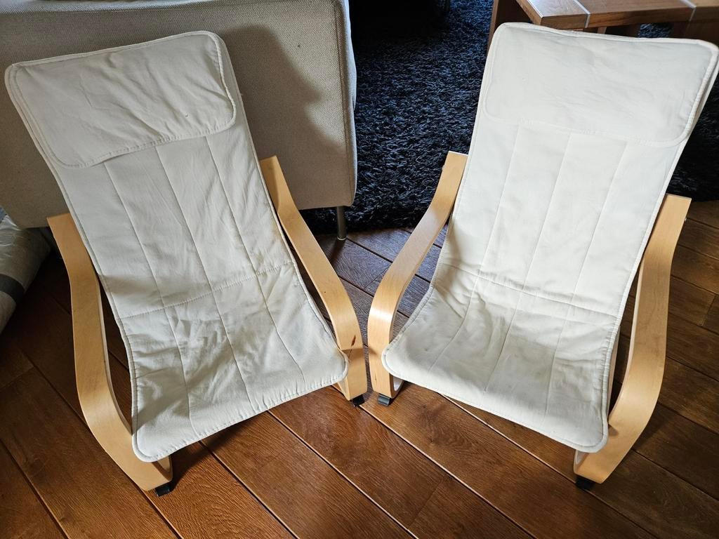 Ikea Poang kinderfauteuils, Ophalen, Twee, Overige kleuren, Stof