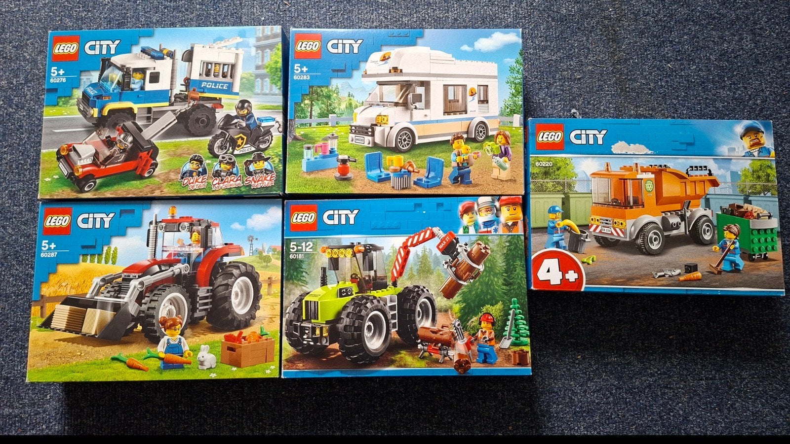 LEGO City Sets - Politie, Camper,Tractor, Bosbouw, Vuilniswa, Ophalen, Nieuw, Overige merken