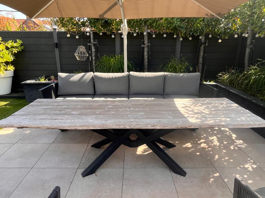 Prachtige tuintafel, Ophalen, Zo goed als nieuw, Hardhout, Eettafel