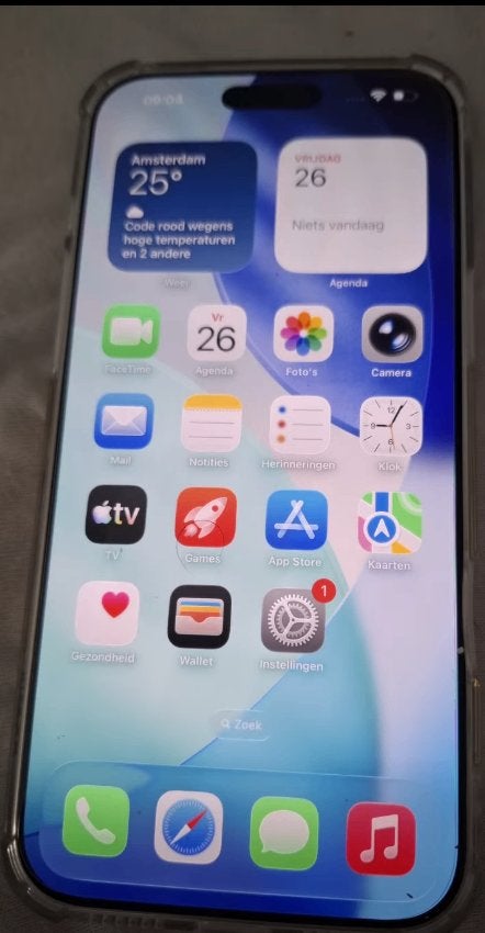 Iphone 17 pro max 1 tb silver, Telecommunicatie, Mobiele telefoons | Apple iPhone, Ophalen, Overige modellen, 1 TB, Zo goed als nieuw