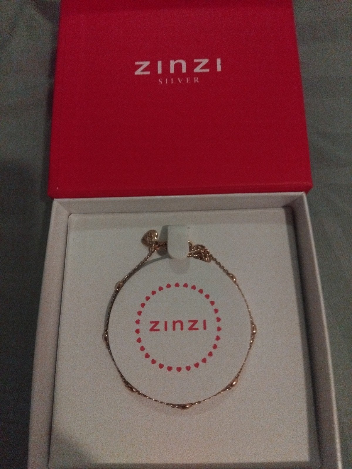Mooie Zinzi gouden armband met doosje, Ophalen of Verzenden