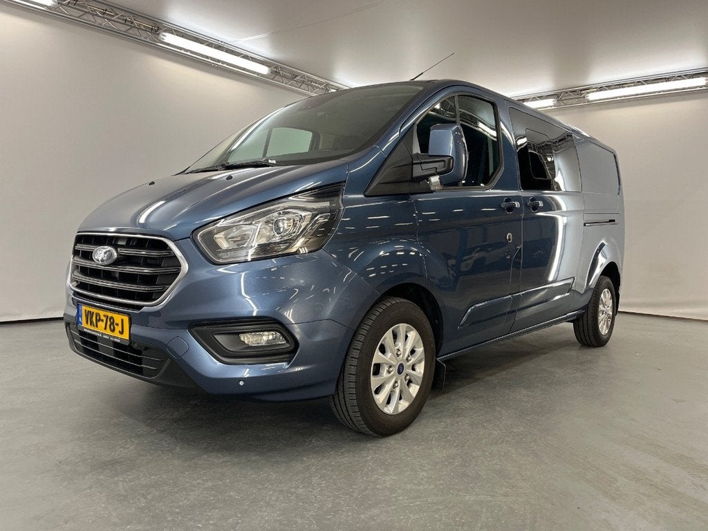 Ford Transit Custom 320 Automaat 2.0 TDCI L2H1 Limited Doubl, Euro 6, 4 cilinders, 1850 kg, Blauw