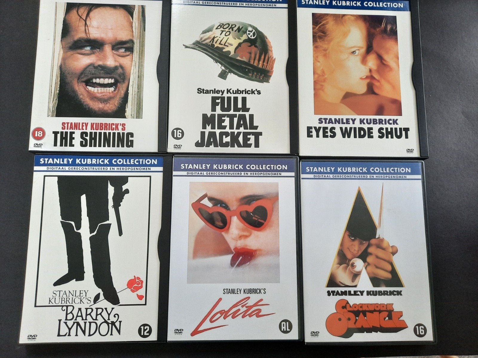 6 x dvd  STANLEY KUBRICK, 1960 tot 1980, Engels, Vanaf 16 jaar, Nederlands