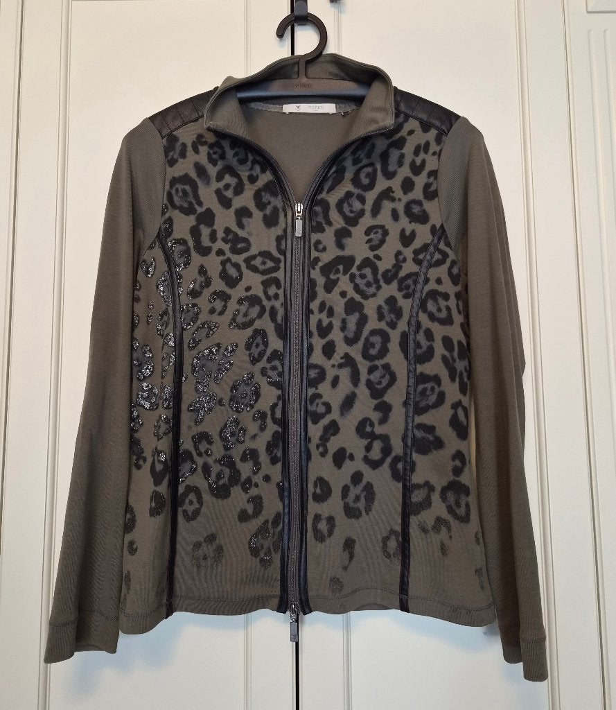Monari Italia vest, khaki, groen, zwart, maat 40, Maat 38/40 (M), Monari, Ophalen of Verzenden, Zo goed als nieuw