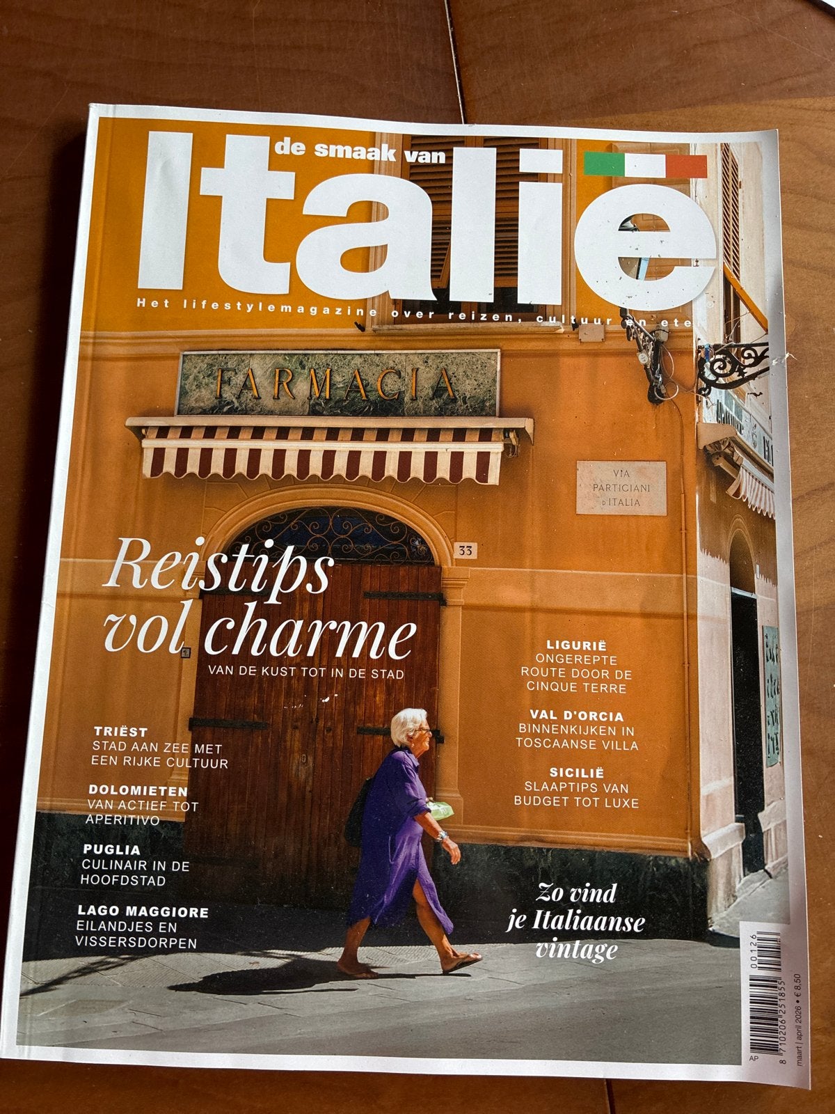 De Smaak van Italie - maart/april 2026, Ophalen of Verzenden, Zo goed als nieuw, Overige typen