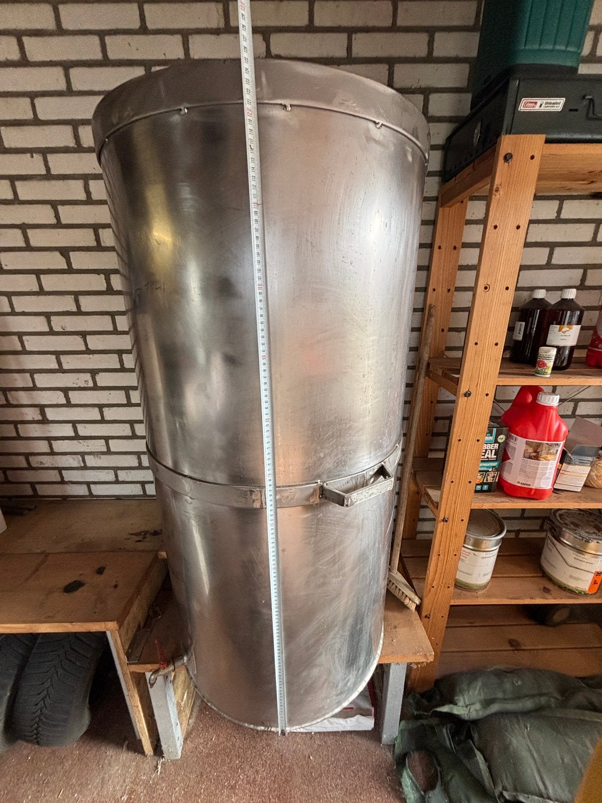 Rvs ketel 400 l, Ophalen, Gebruikt