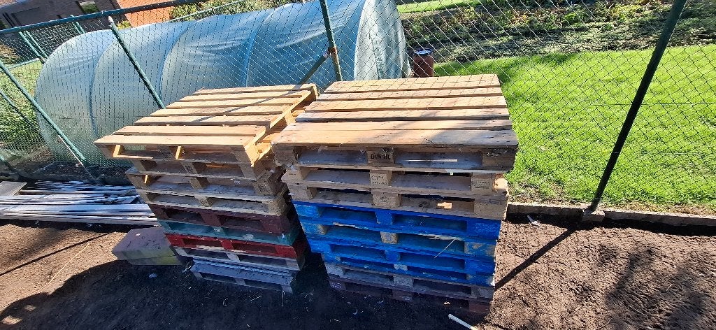 stevige blok palletten 100 op 120 cm, Ophalen, 50 mm of meer, Pallet, Minder dan 200 cm
