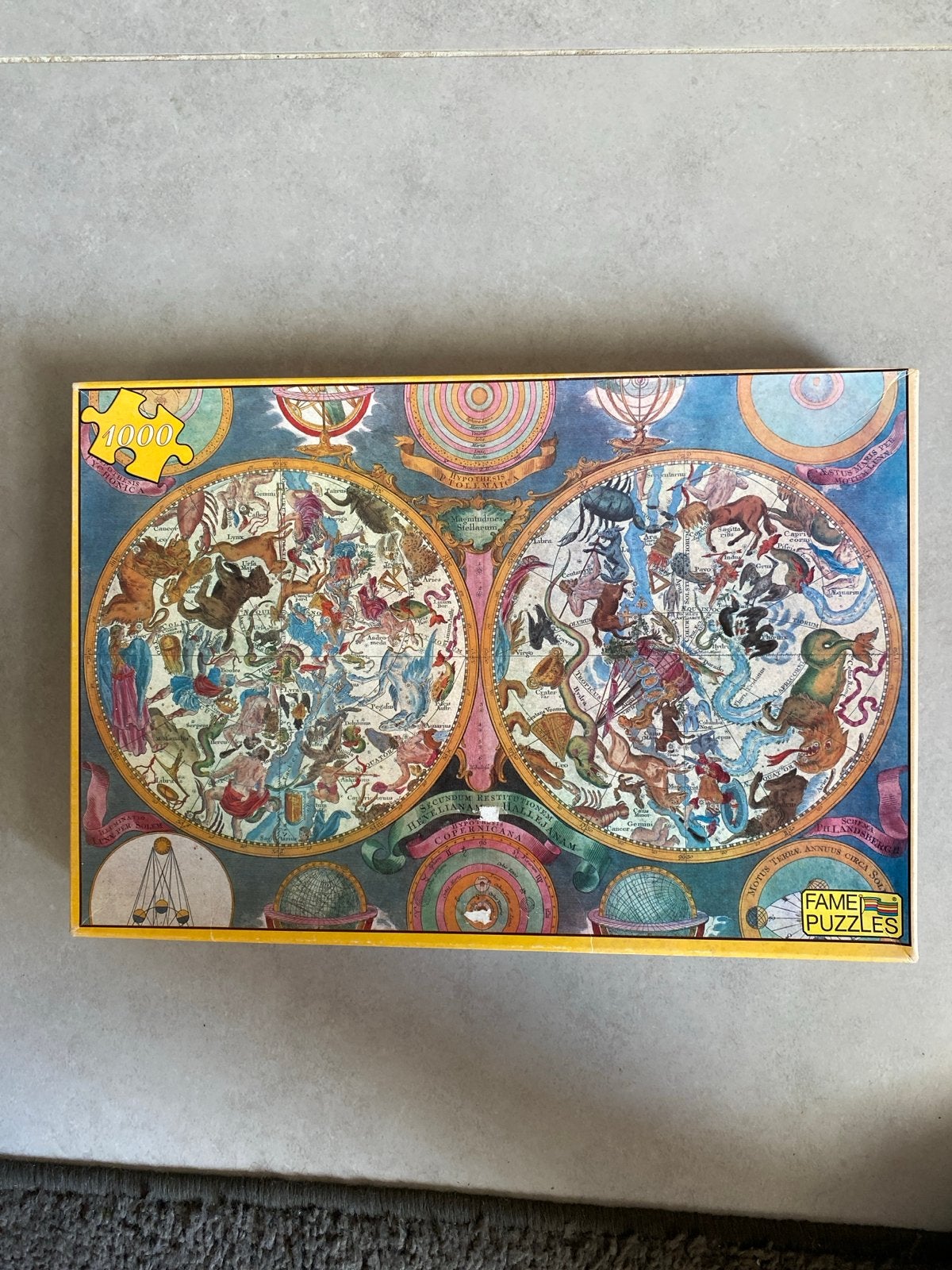 Zodiac 1000 stukjes legpuzzel - Sterrenkaart, Ophalen of Verzenden, 500 t/m 1500 stukjes, Zo goed als nieuw, Legpuzzel
