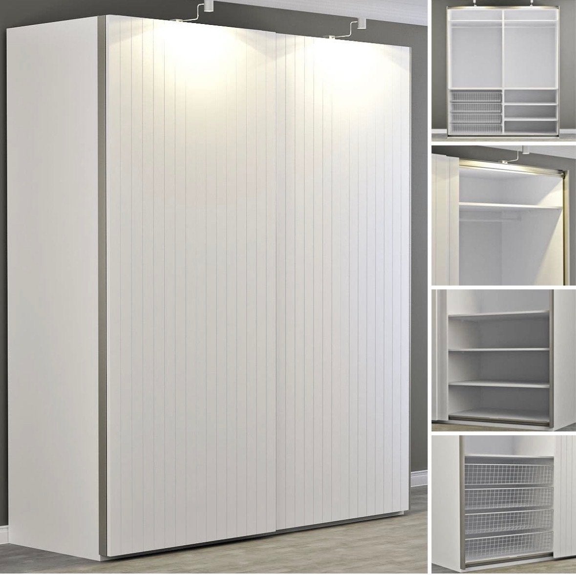 IKEA PAX BERGSFJORD, Ophalen, Gebruikt, 200 cm of meer, Met deur(en)