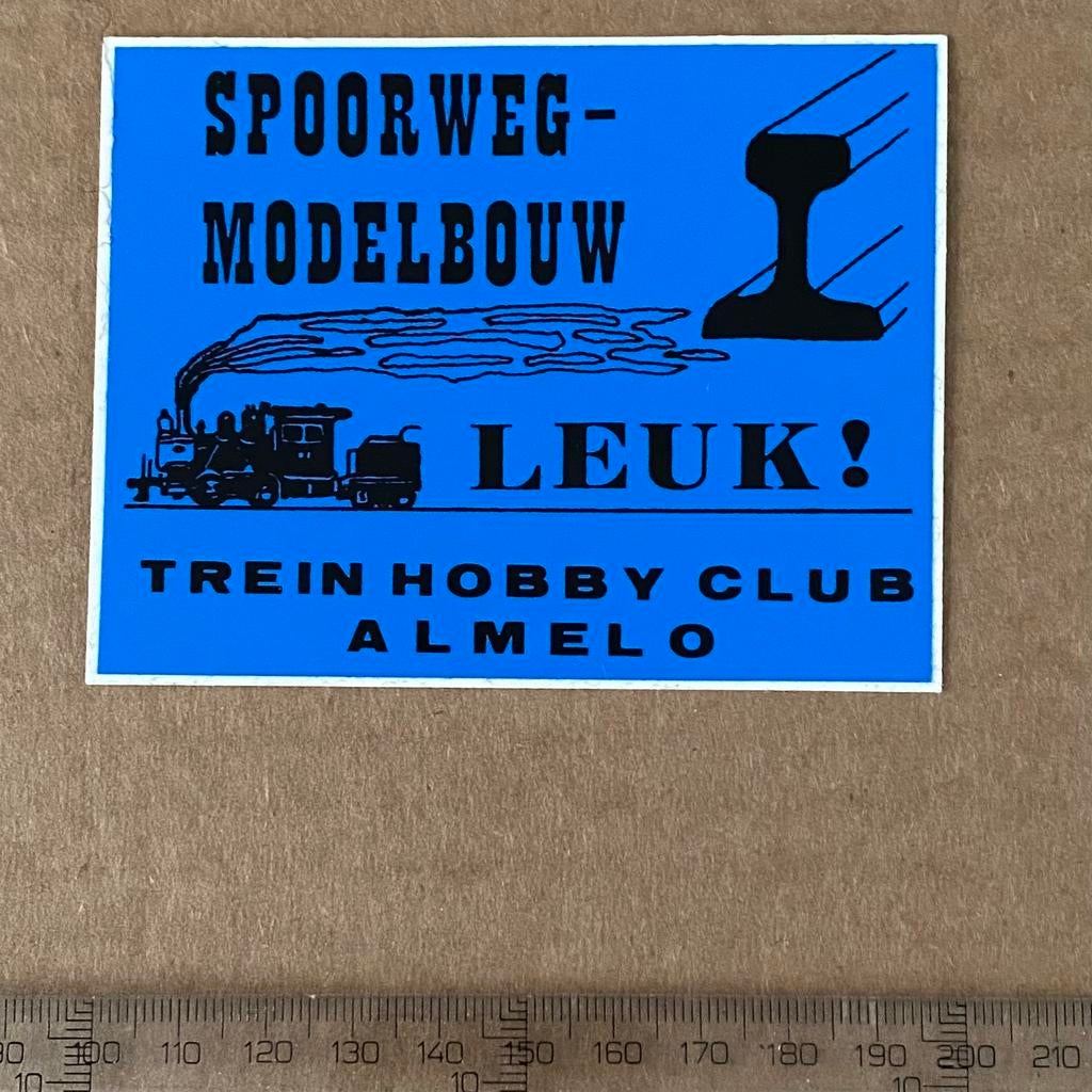 sticker modelbouw almelo, Verzenden, Zo goed als nieuw, Bus of Metro, Overige typen