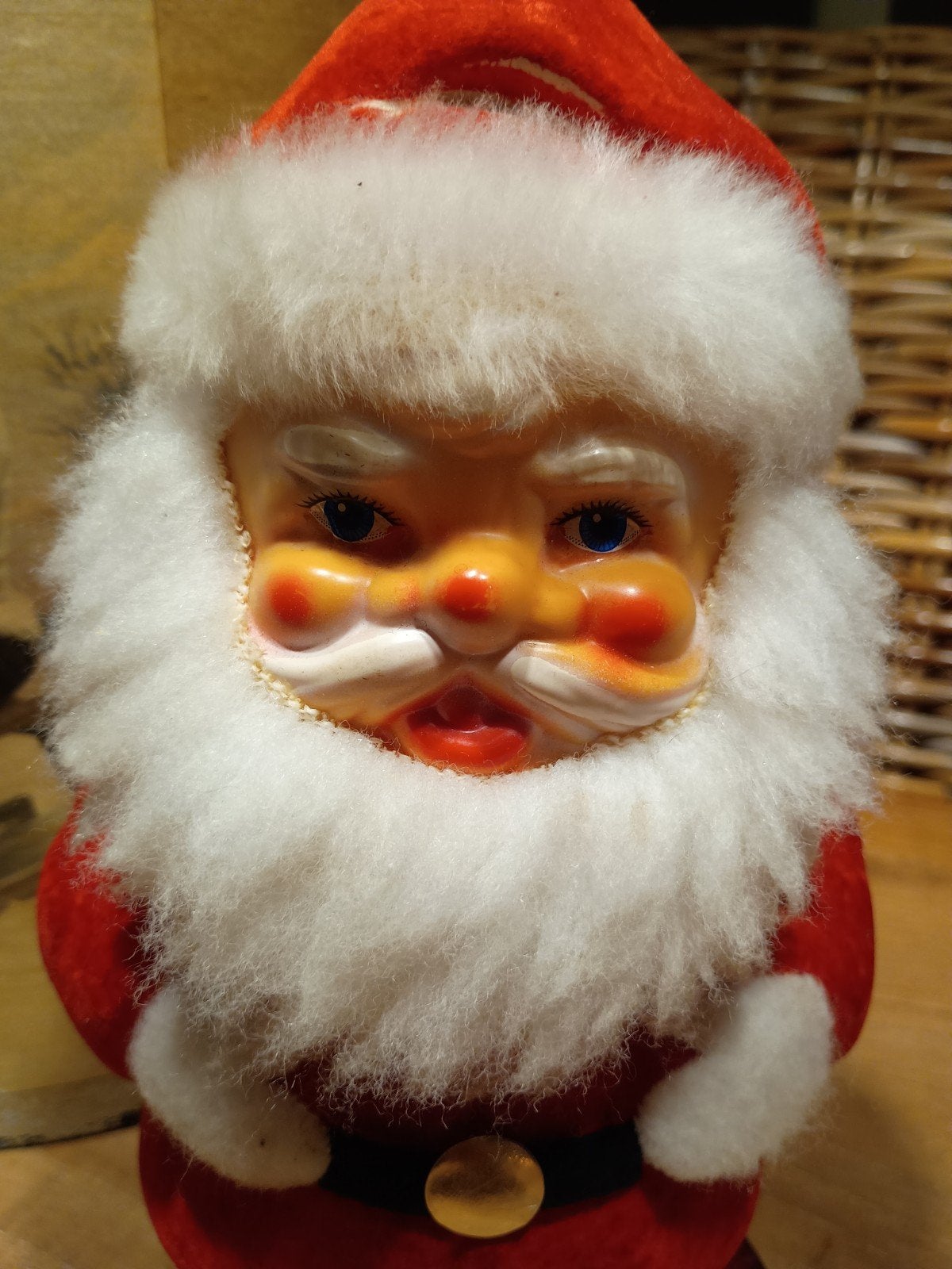 vintage candy container kerstman, Ophalen of Verzenden, Gebruikt