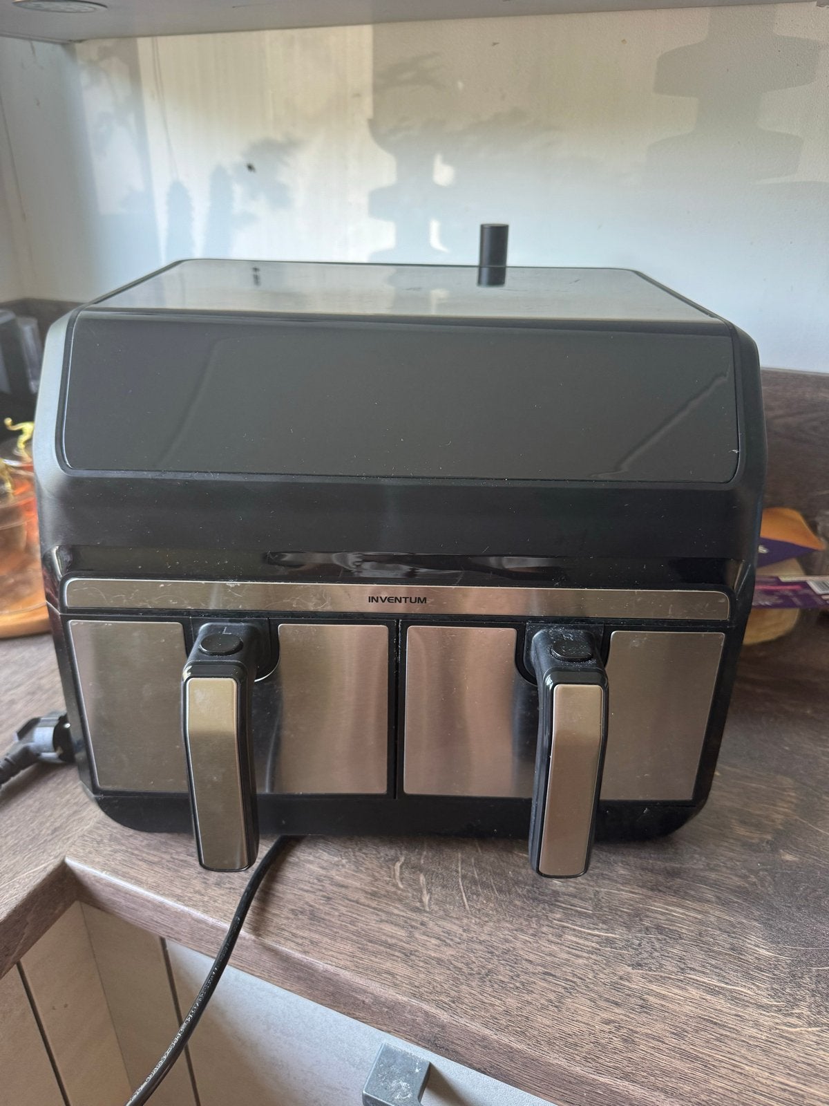 Inventum Airfryer XXL - Dubbele manden, Ophalen, Gebruikt, Airfryer XXL, 1500 gram of meer