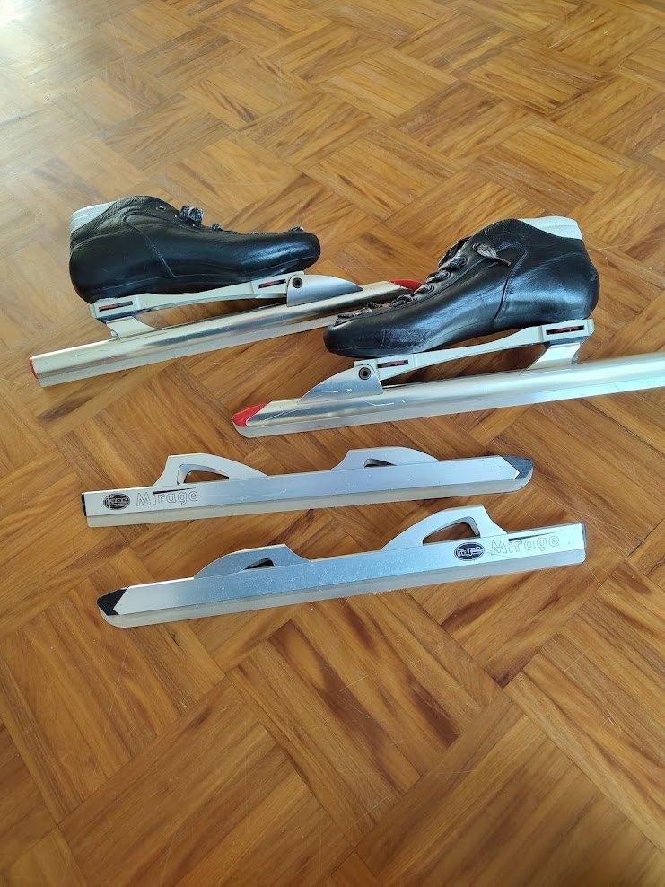 klapschaatsen, Sport en Fitness, Schaatsen, Ophalen, Klapschaats, Gebruikt, Raps