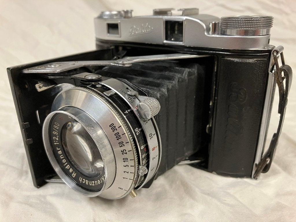 Balda Super Baldax met Schneider-Kreuznach f2,9/80mm, Ophalen of Verzenden, Gebruikt, Compact, Overige Merken