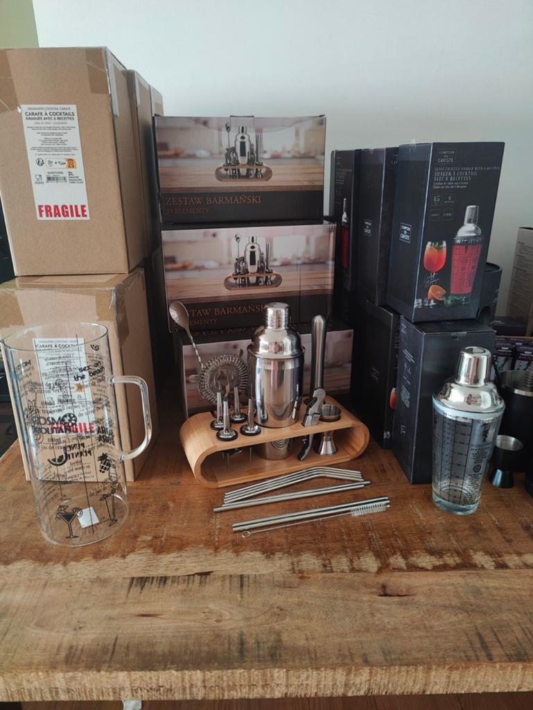 Complete partij cocktailsets - Winkelwaarde van 2500+, Ophalen, Nieuw