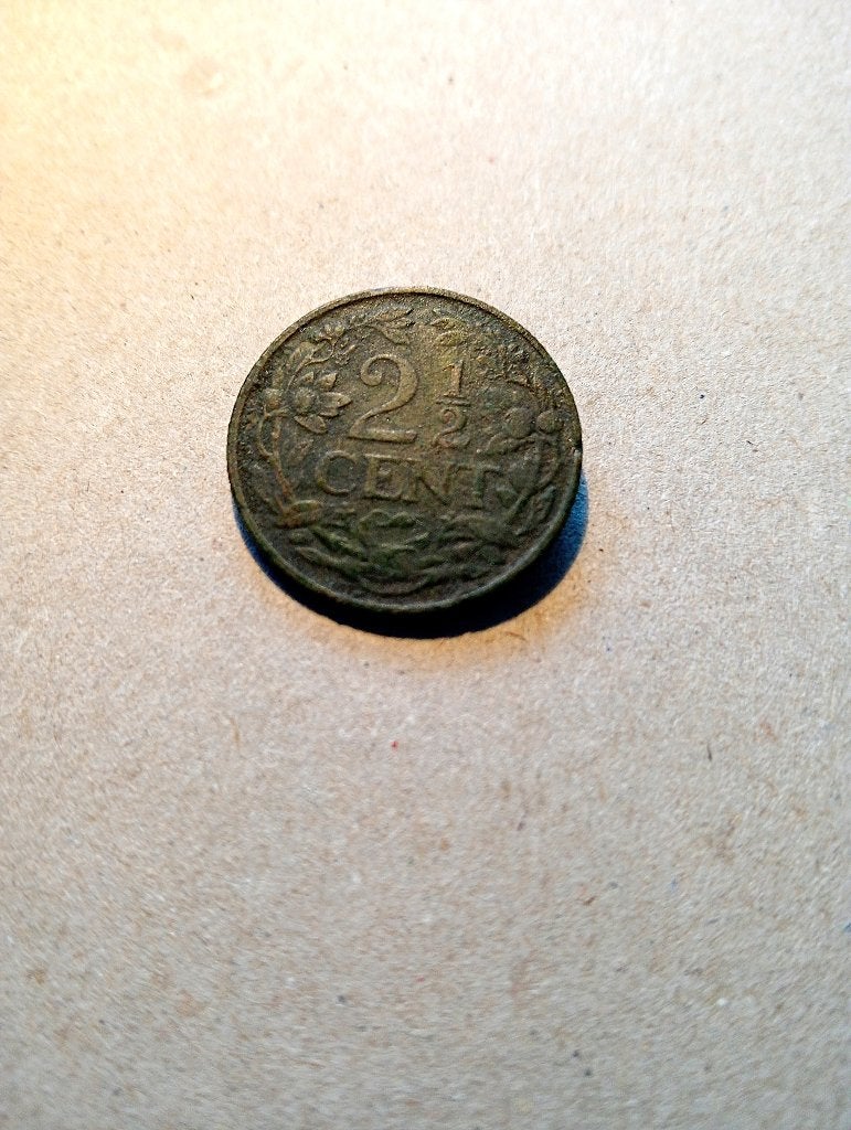 Twee en een Halve Cent 1942, Postzegels en Munten, Munten | Nederland, Ophalen of Verzenden, Koningin Wilhelmina, Overige waardes