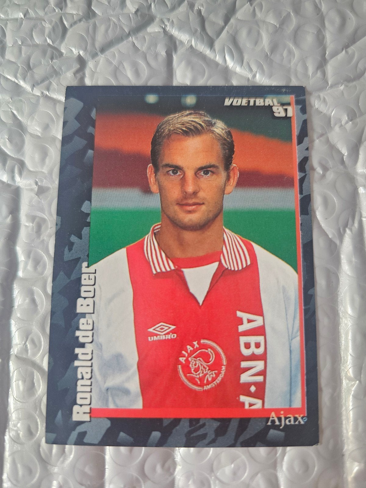 Ronald de Boer Voetbal 97 Panini Ajax, Ophalen of Verzenden, Nieuw, Ajax