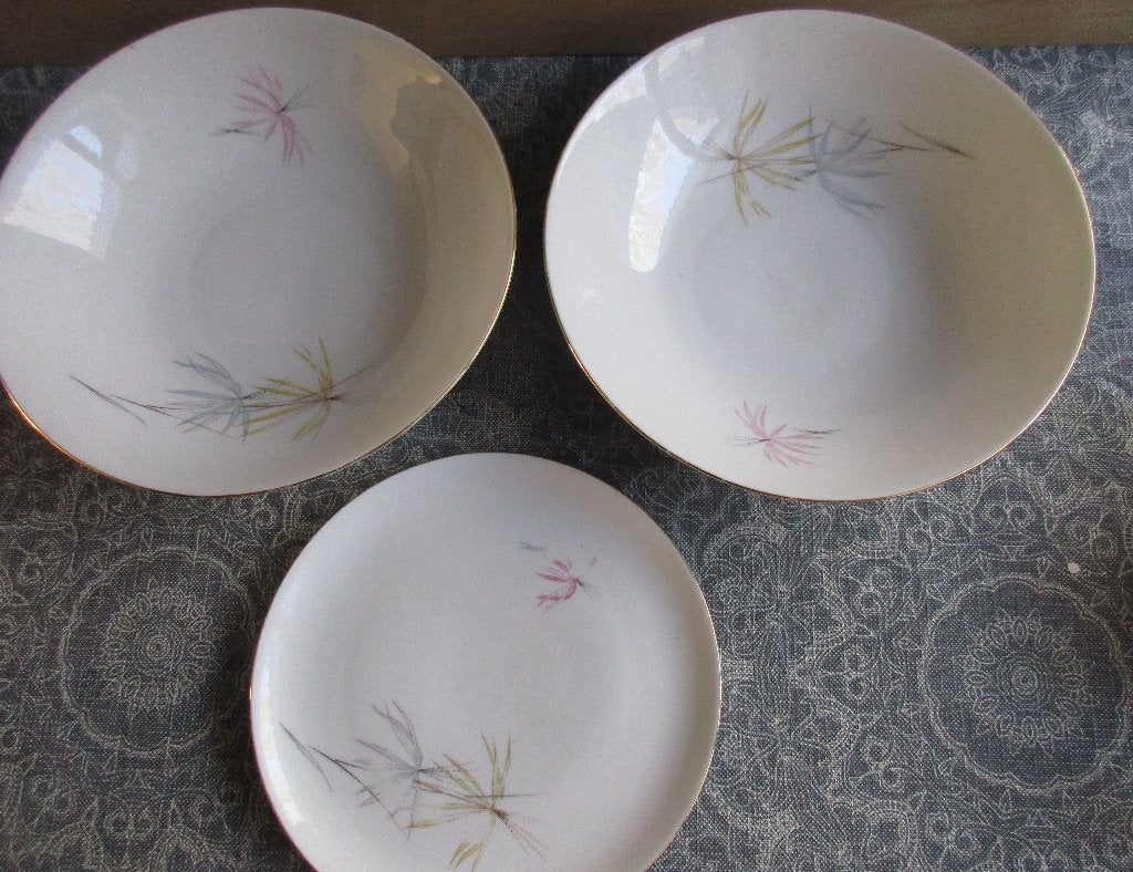 vintage porseleinen Eschenbach Bavaria schalen en bord, Antiek en Kunst, Ophalen of Verzenden